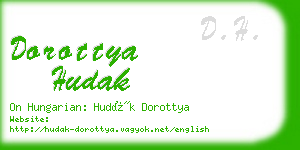 dorottya hudak business card